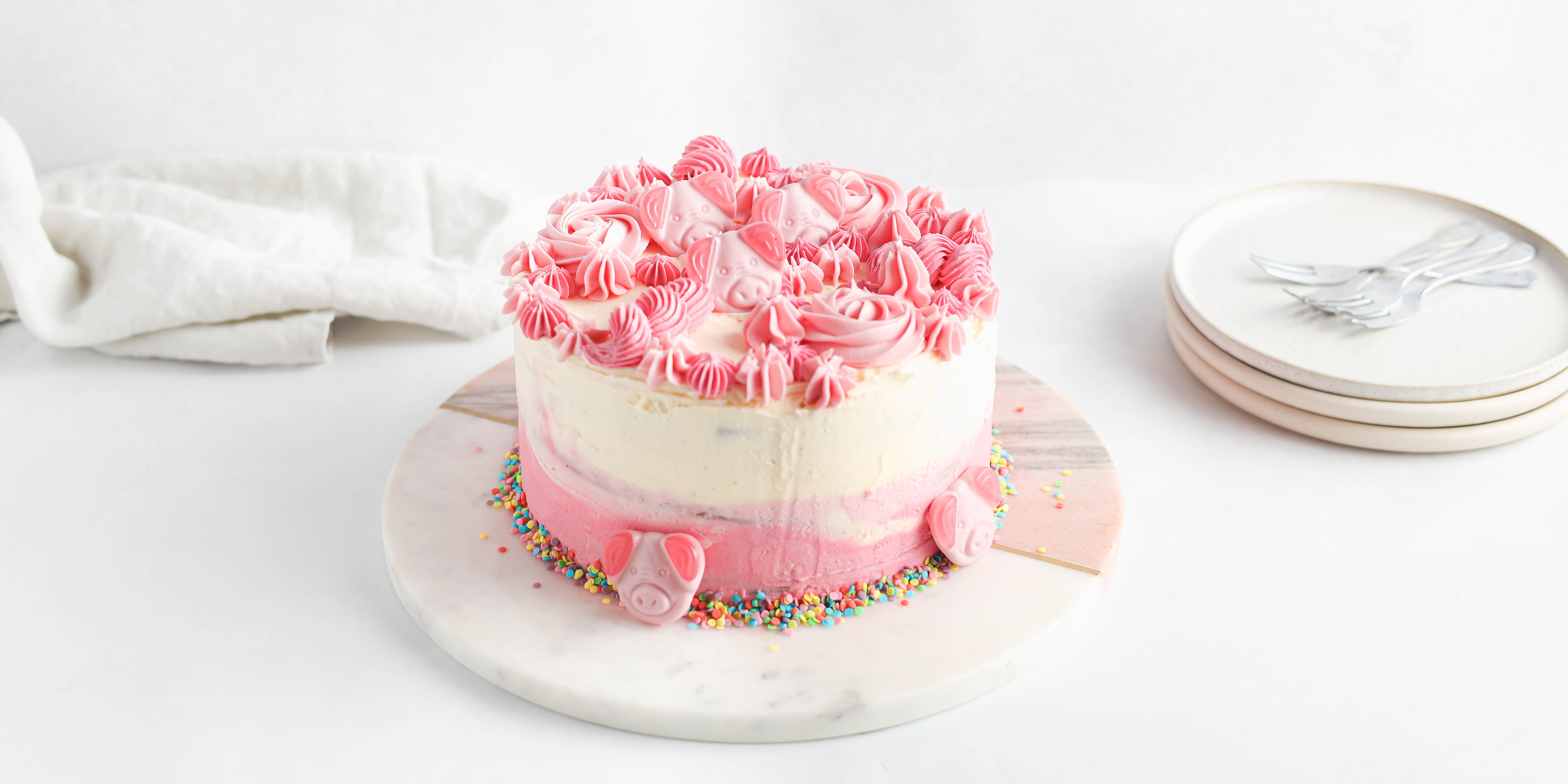 Percy Pig Marble Cake Recipe How to Make a Percy Pig Cake